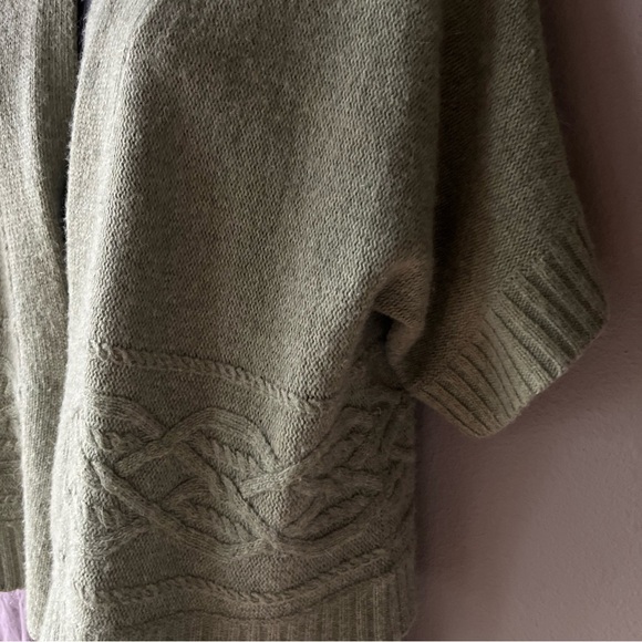 Fenn Wright Manson Green Open Cardigan Sweater XL Nylon/Angora/Wool Blend - Picture 5 of 11